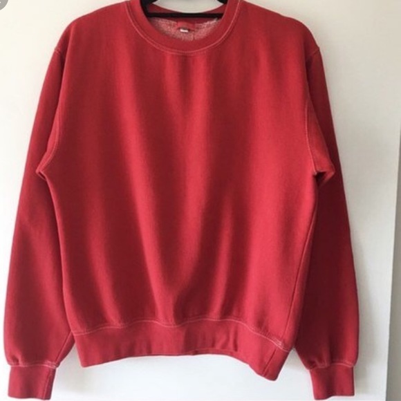 brandy melville red sweatshirt